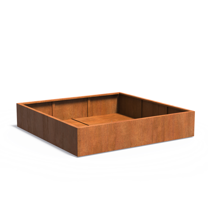 Adezz CARREZ Corten Steel Planter 2000 x 2000 x 400 mm
