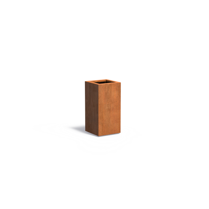 Adezz CARREZ Corten Steel Planter 400 x 400 x 800 mm