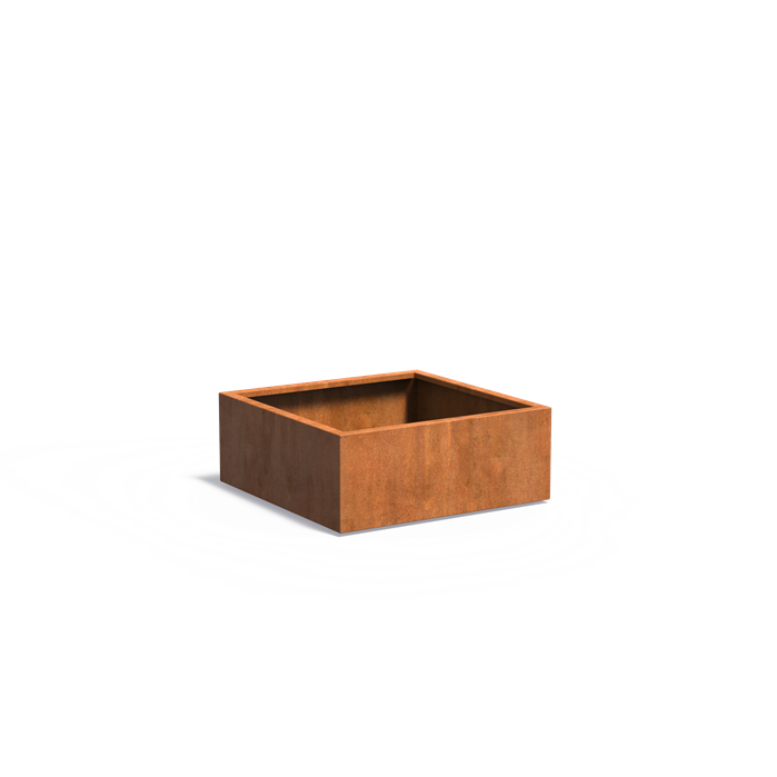 Adezz CARREZ Corten Steel Planter 1000 x 1000 x 400 mm