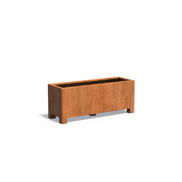 Adezz CARREZ Corten Steel Planter with Feet 1500 x 500 x 600 mm