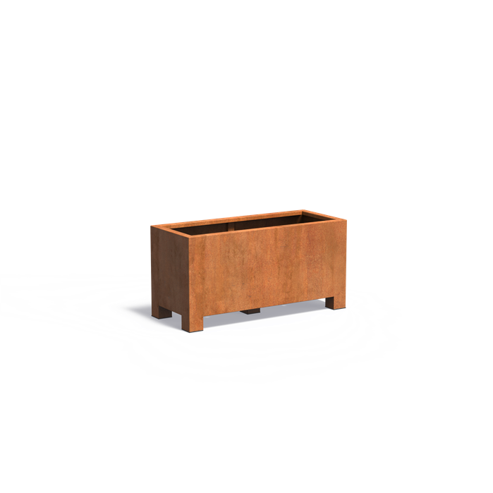 Adezz CARREZ Corten Steel Planter with Feet 1200 x 500 x 600 mm