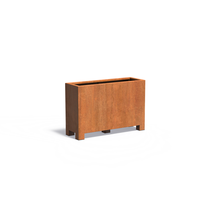 Adezz CARREZ Corten Steel Planter with Feet 1200 x 400 x 800 mm
