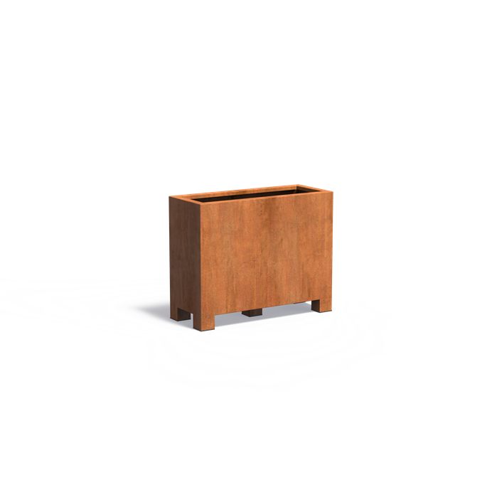 Adezz CARREZ Corten Steel Planter with Feet 1000 x 400 x 800 mm