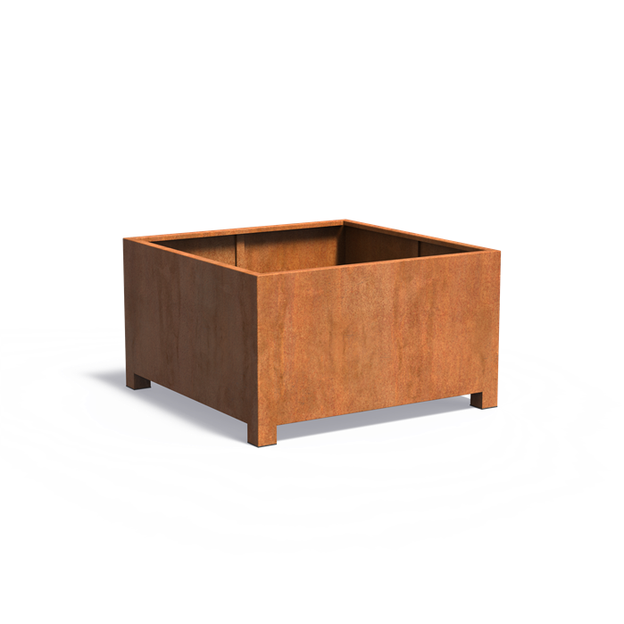 Adezz CARREZ Corten Steel Planter with Feet 1400 x 1400 x 800 mm