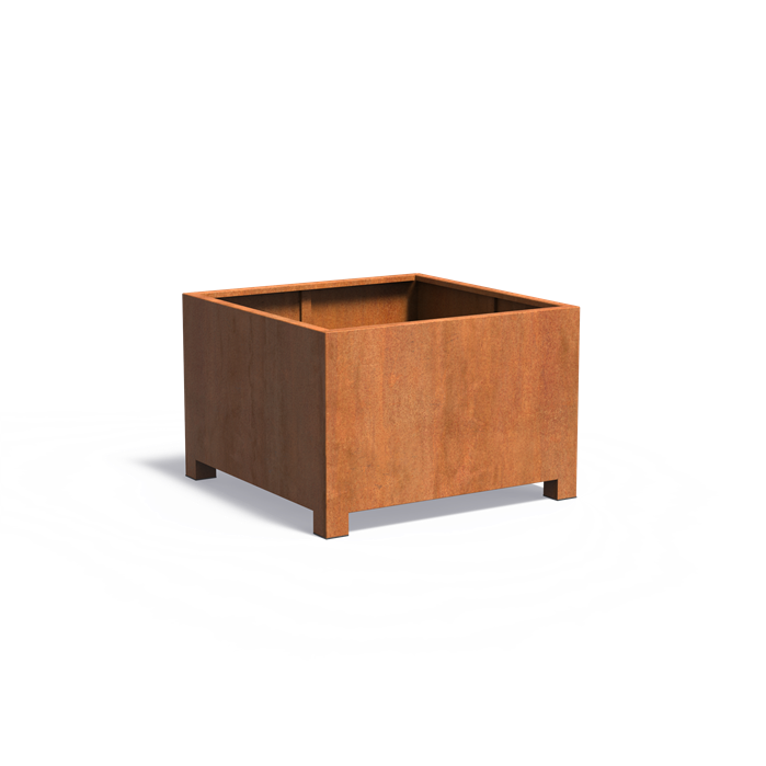 Adezz CARREZ Corten Steel Planter with Feet 1200 x 1200 x 800 mm