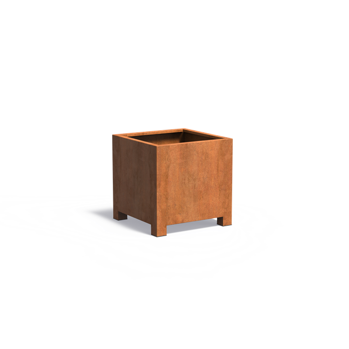 Adezz CARREZ Corten Steel Planter with Feet 800 x 800 x 800 mm