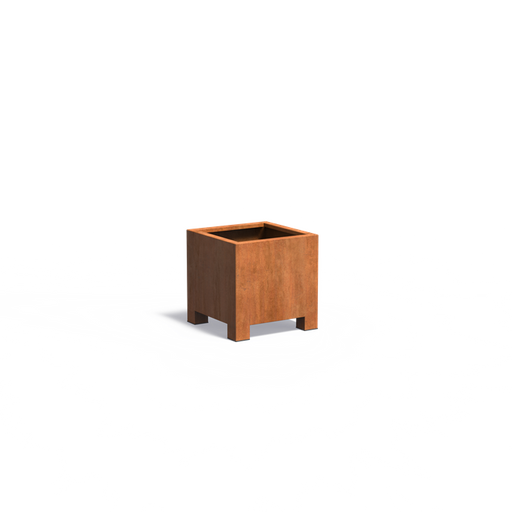 Adezz CARREZ Corten Steel Planter with Feet 600 x 600 x 600 mm