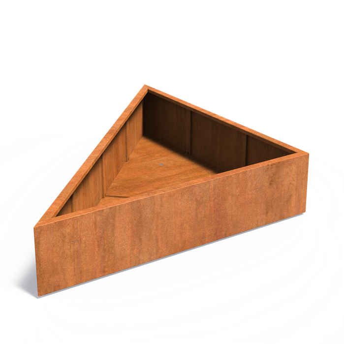 Adezz TRIANGLE Corten Steel Planter 1800 x 1800 x 400 mm