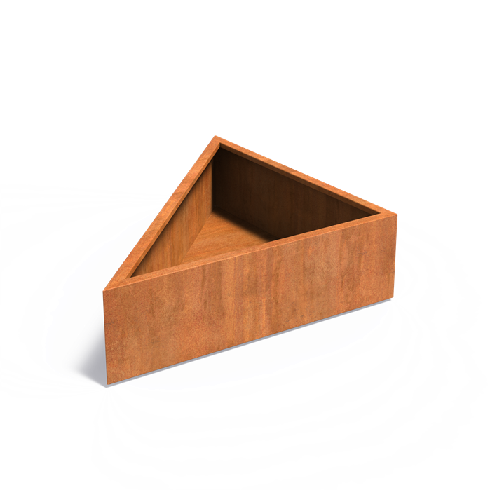 Adezz TRIANGLE Corten Steel Planter 1400 x 1400 x 400 mm