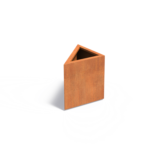Adezz TRIANGLE Corten Steel Planter 600 x 600 x 600 mm