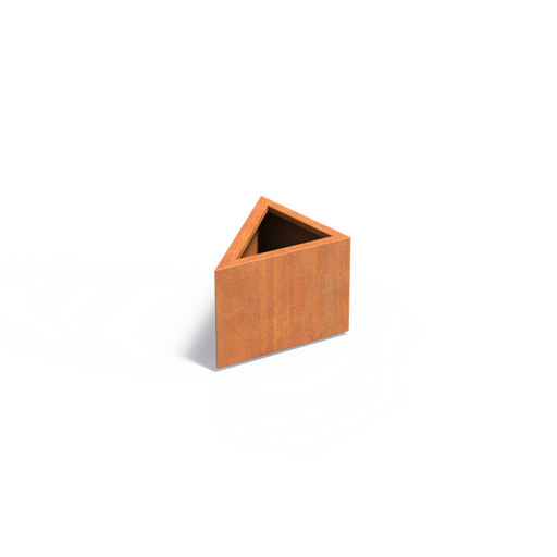 Adezz TRIANGLE Corten Steel Planter 600 x 600 x 400 mm