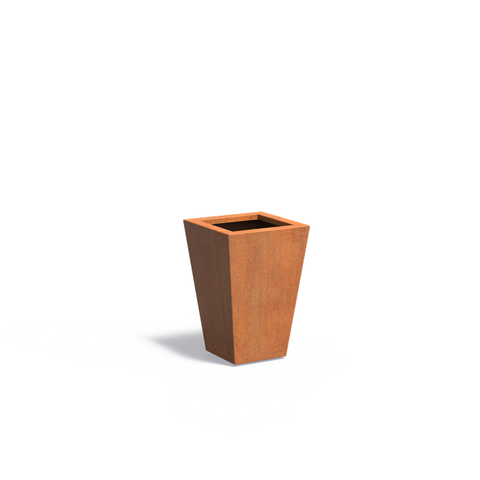 Adezz TAP Tapered Corten Steel Planter 400 x 400 x 600 mm