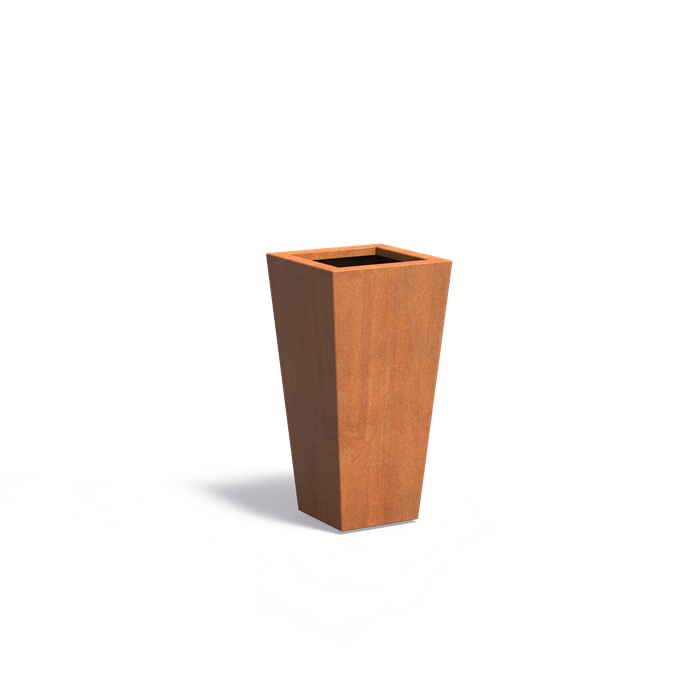 Adezz TAP Tapered Corten Steel Planter 400 x 400 x 800 mm