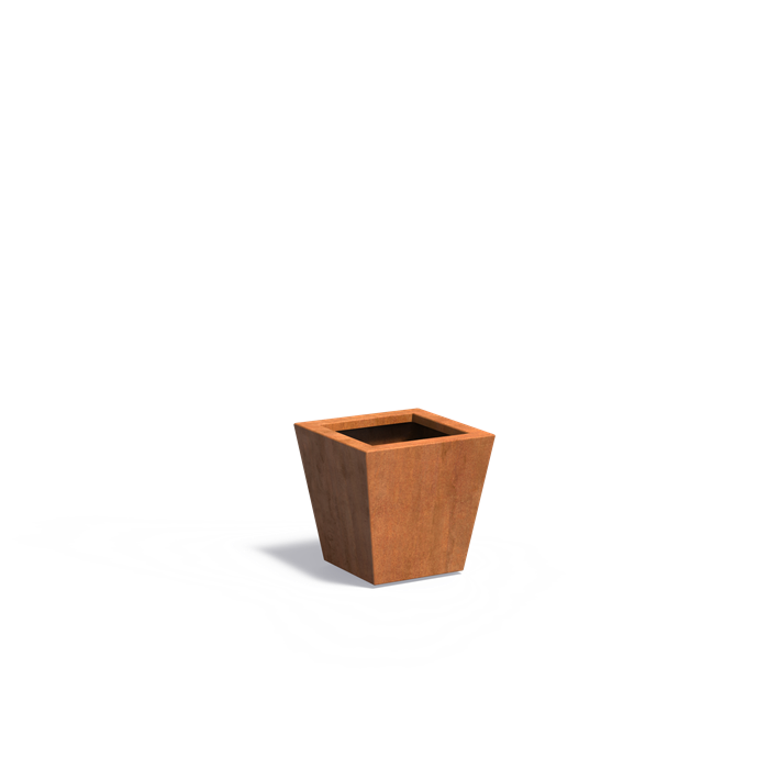 Adezz TAP Tapered Corten Steel Planter 400 x 400 x 400 mm