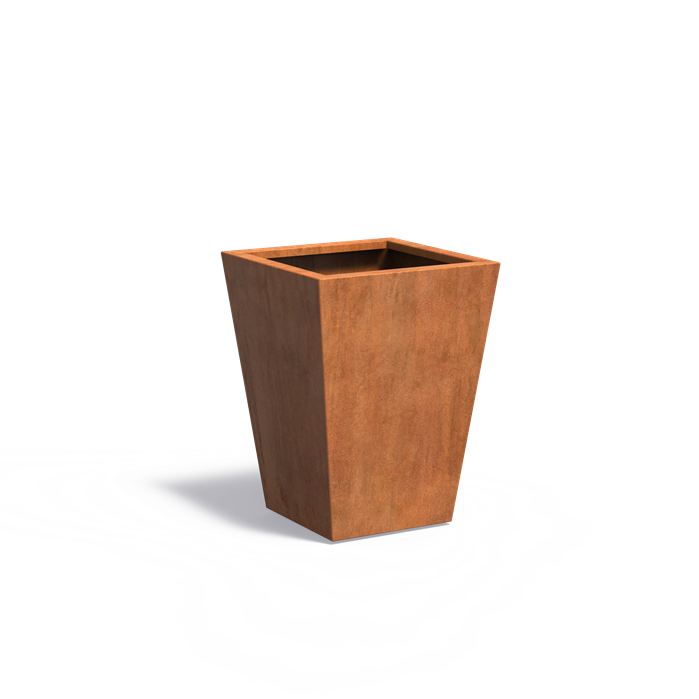 Adezz TAP Tapered Corten Steel Planter 600 x 600 x 800 mm
