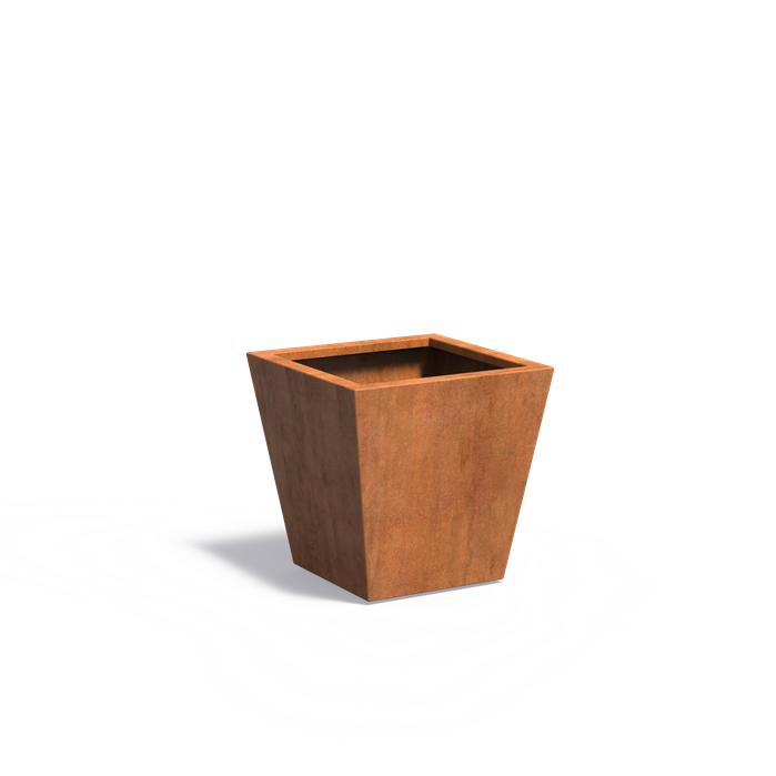 Adezz TAP Tapered Corten Steel Planter 600 x 600 x 600 mm
