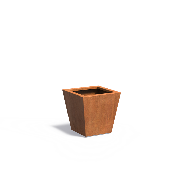 Adezz TAP Tapered Corten Steel Planter 500 x 500 x 500 mm