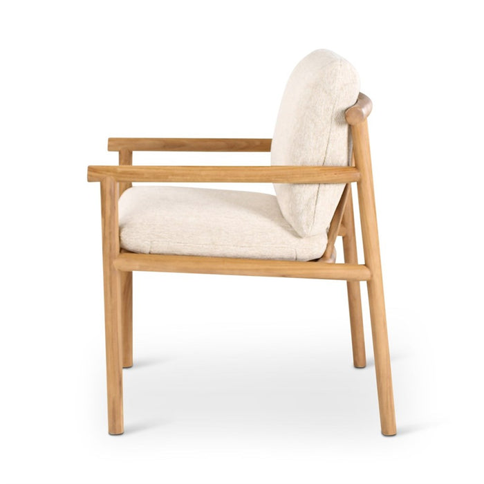 Kuro Teak Garden Furniture: Armchair with cushions