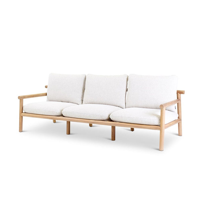 Kuro Teak Garden Furniture: Three-seater sofa with cushions