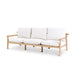 Kuro Teak Garden Furniture: Three-seater sofa with cushions