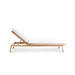 Kuro Teak Garden Furniture: Sunlounger with cushion