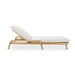 Boras Teak Garden Furniture with Bodo Table: Sunlounger with cushion