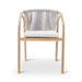 Boras Teak Garden Furniture with Bodo Table: Dining armchair with cushions