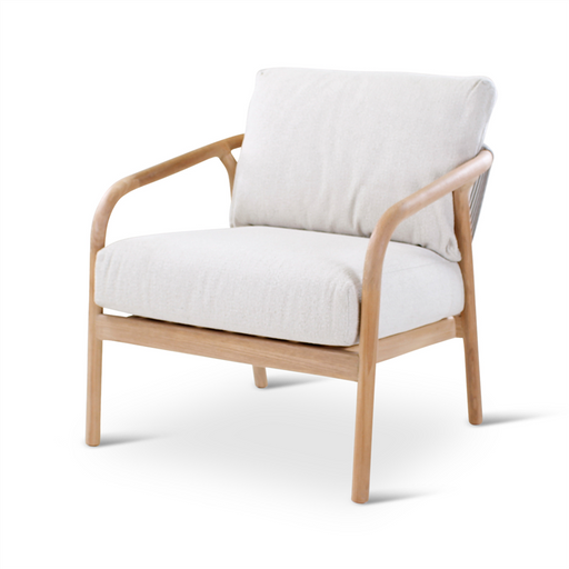 Boras Teak Garden Furniture with Bodo Table: Lounge chair with cushions