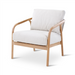 Boras Teak Garden Furniture with Bodo Table: Lounge chair with cushions