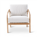 Boras Teak Garden Furniture with Bodo Table: Lounge chair with cushions