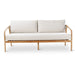 Boras Teak Garden Furniture with Bodo Table: 2.5-seater sofa with cushions