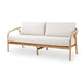 Boras Teak Garden Furniture with Bodo Table: 2.5-seater sofa with cushions