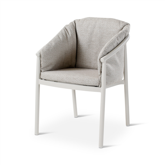 Liv Aluminium Garden Furniture: Dining armchair with cushions