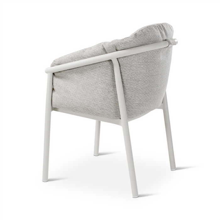 Liv Aluminium Garden Furniture: Dining armchair with cushions