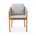 Romeo Teak and Travertine Garden Furniture: Dining armchair with cushions