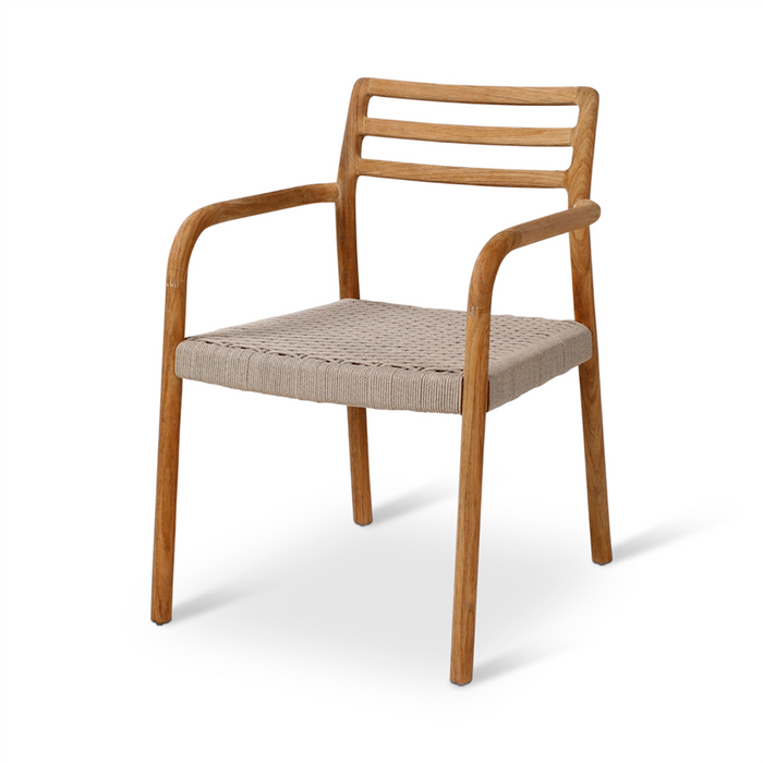 Felice Teak Tables and Maison Chairs: Maison armchair