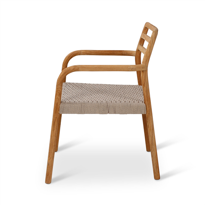 Felice Teak Tables and Maison Chairs: Maison armchair