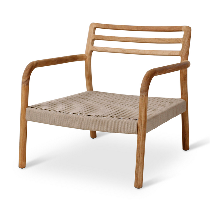 Felice Teak Tables and Maison Chairs: Maison lounge chair