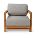 Lenka Brushed Teak Modular Lounge: Lounge chair