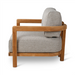 Lenka Brushed Teak Modular Lounge: Lounge chair