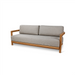 Lenka Brushed Teak Modular Lounge: 2.5-seater sofa