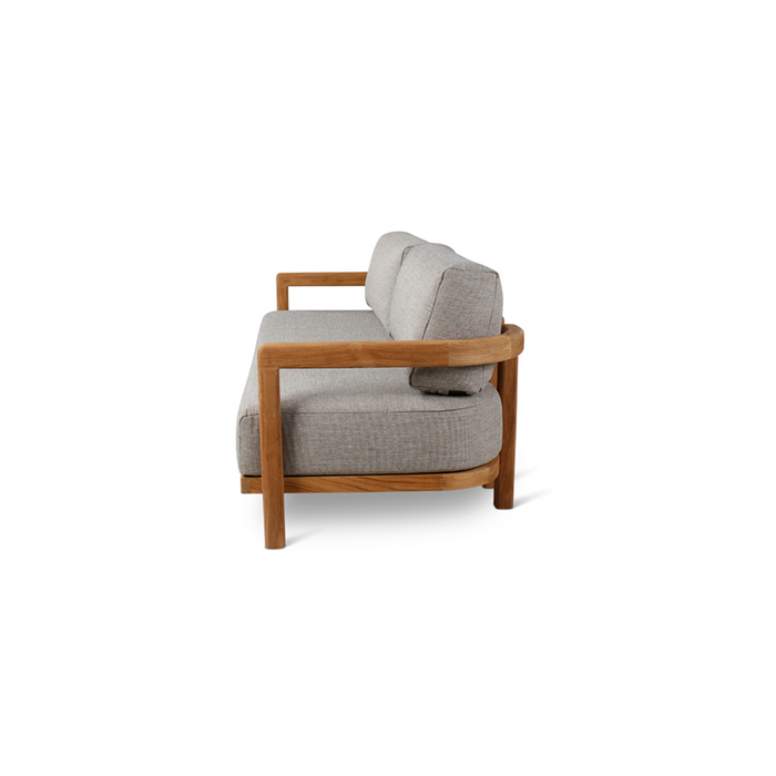Lenka Brushed Teak Modular Lounge: 2.5-seater sofa