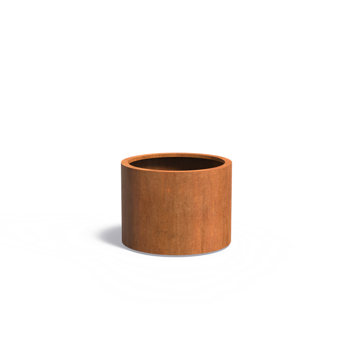 Round Corten Steel Planter