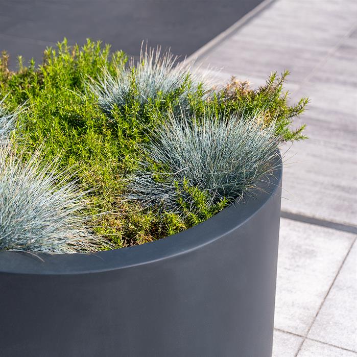 Round Fibreglass Planter