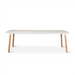 Romeo Teak and Travertine Garden Furniture: Dining table 240 x 100 cm