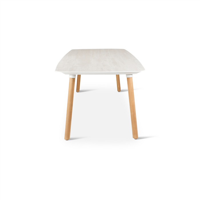 Romeo Teak and Travertine Garden Furniture: Dining table 240 x 100 cm