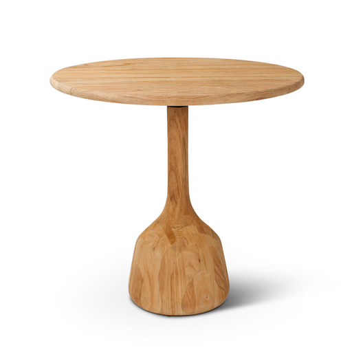 Felice Teak Tables and Maison Chairs: Round table d80 cm