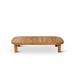 Lenka Brushed Teak Modular Lounge: Coffee table 120 x 70 cm